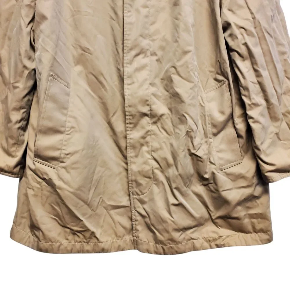Vintage AUSTIN REED Jacket Mens 42 REG Beige Brown REVERSIBLE Houndstooth Button